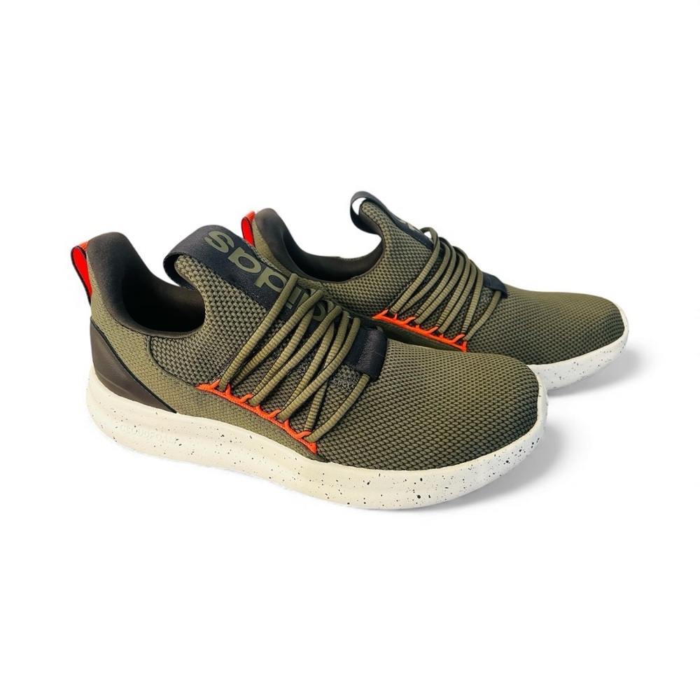 Adidas Lite Racer Adapt 7.0 slip-on running shoe in the Olive Strata Size 10 NWT - Picture 2 of 5